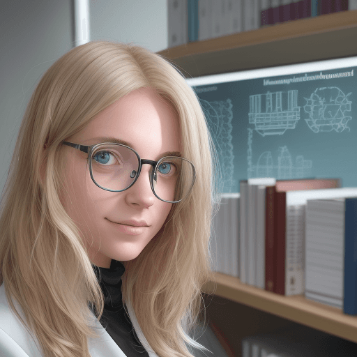 AI generated: wissenschaftler, zukunft, verrückt, weiße haare
