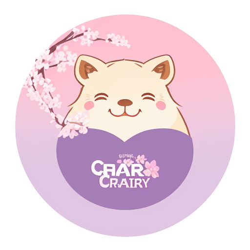 AI generated: imagine logo of a capybara company with a smile, vector art, cute, in flat vector logo of circle, pi...