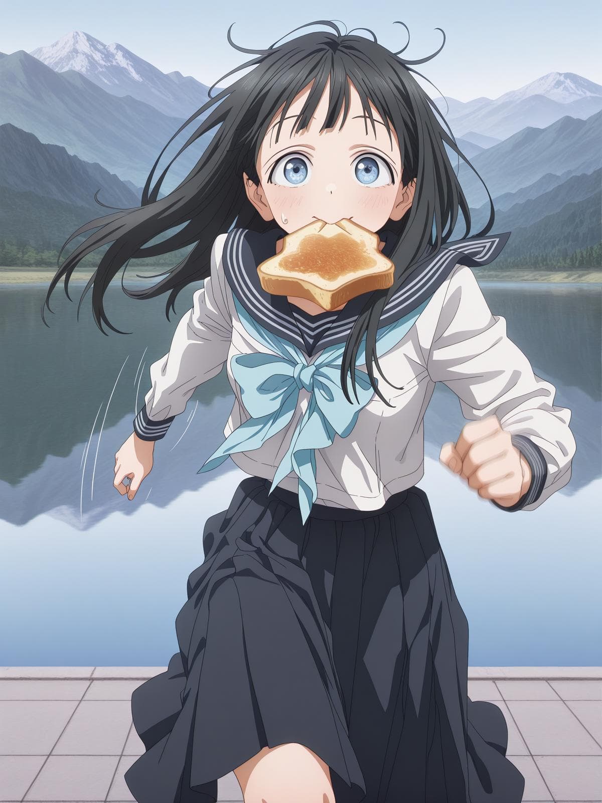 Komichi Akebi (明日 小路) - Akebi's Sailor Uniform (Akebi-chan no Sailor-fuku) (明日ちゃんのセーラー服)