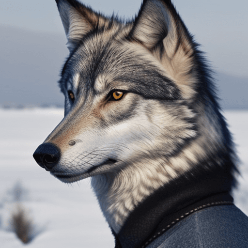 AI generated: by fenrisarts, realistic, wolf, canine, feral
