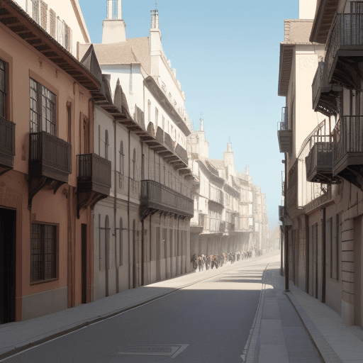 AI generated: Quiero la calle una ciudad inglesa de mediados del siglo xix