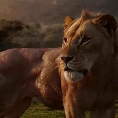 AI generated video: lion