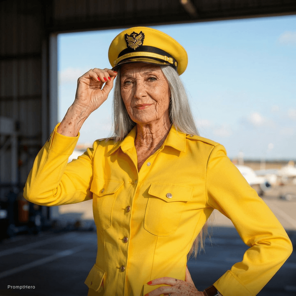 AI generated: 80 years old with gray hair and wrinkles