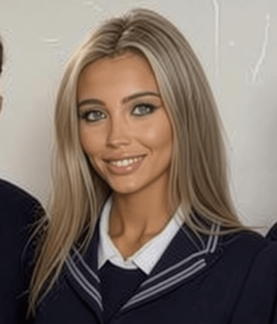 AI generated: in school uniform 