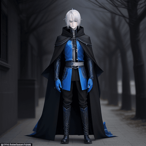 AI generated: Appearance: Kaito is a tall and mysterious figure with silver hair and piercing blue eyes. He wears ...