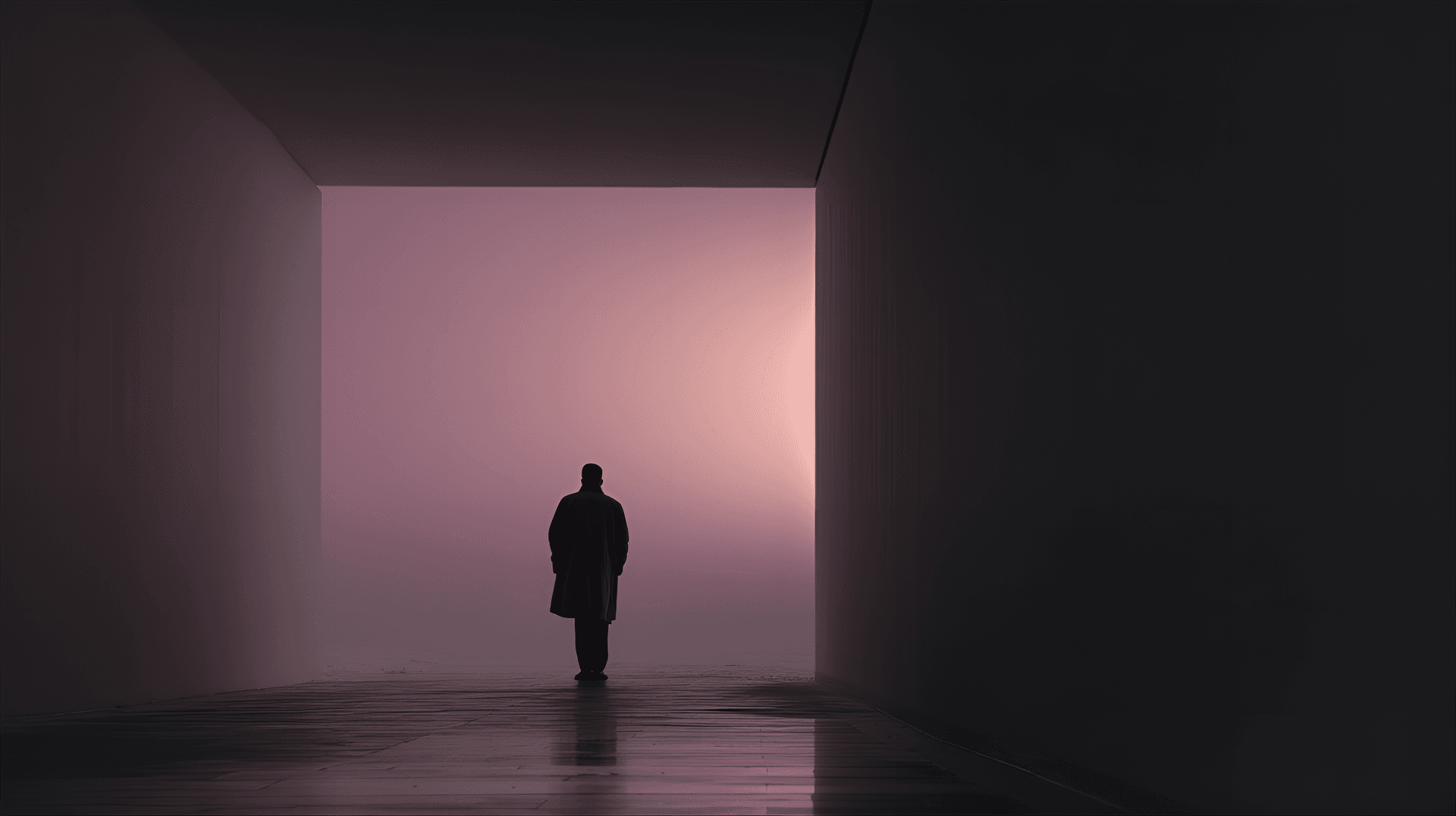 AI generated: minimalist, photography, singular focus, minimalist canvas, shadow interplay, distant view, layered