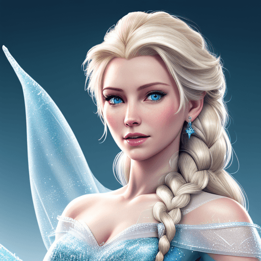 AI generated: High resolution, Elsa