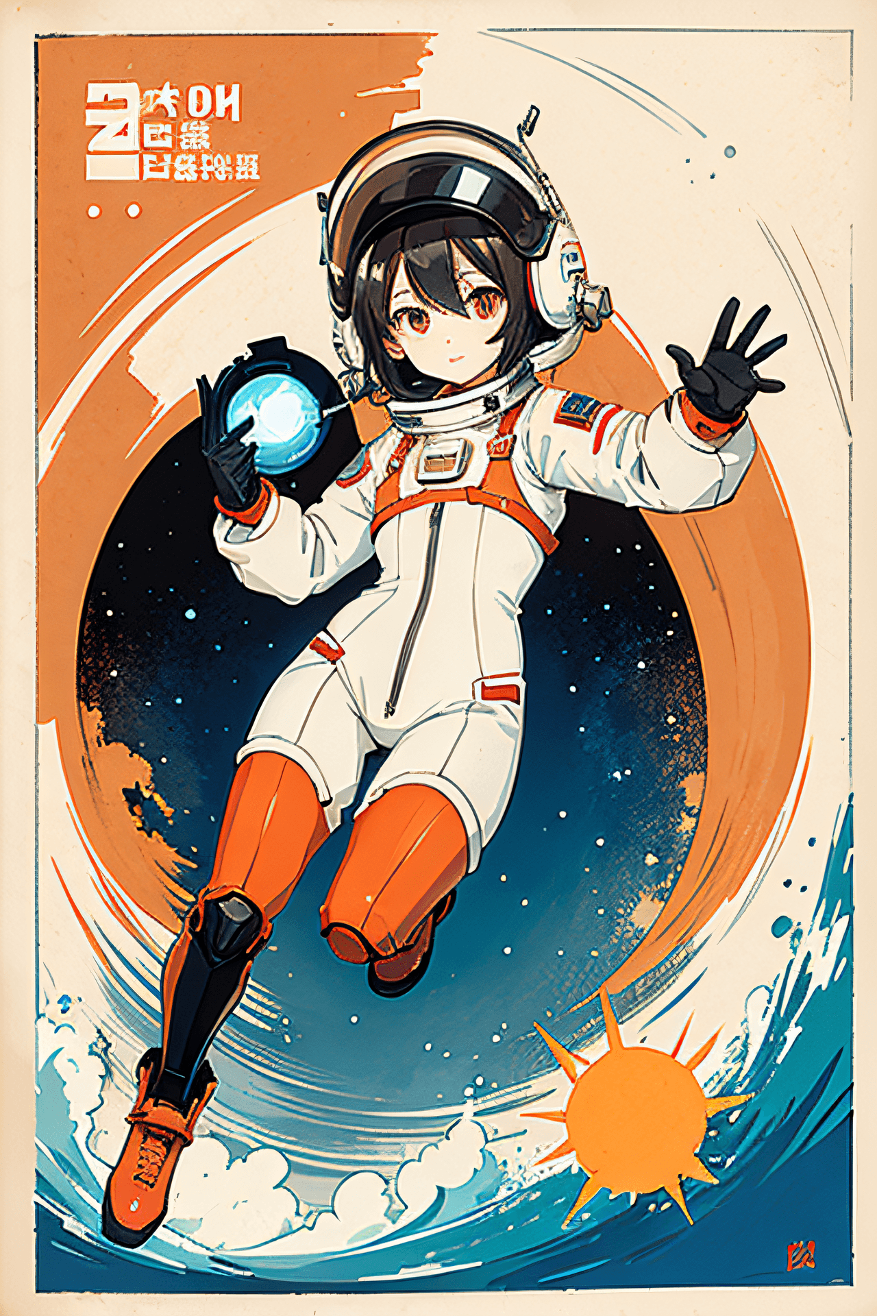 AI generated: WWanime, 1girl, long black hair, smiling, yeah anything you put here should be good, let's add an ar...