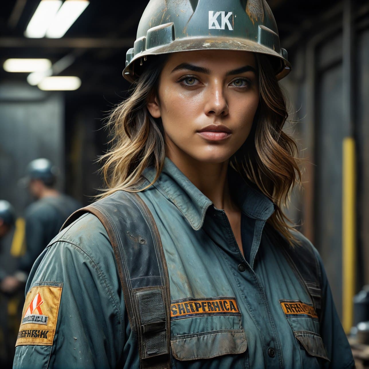 AI generated: photo of the most beautiful artwork in the world featuring soft lustrous, industrial mechanic real w...