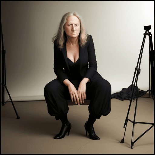 AI generated: Annie Leibovitz photo shoot
