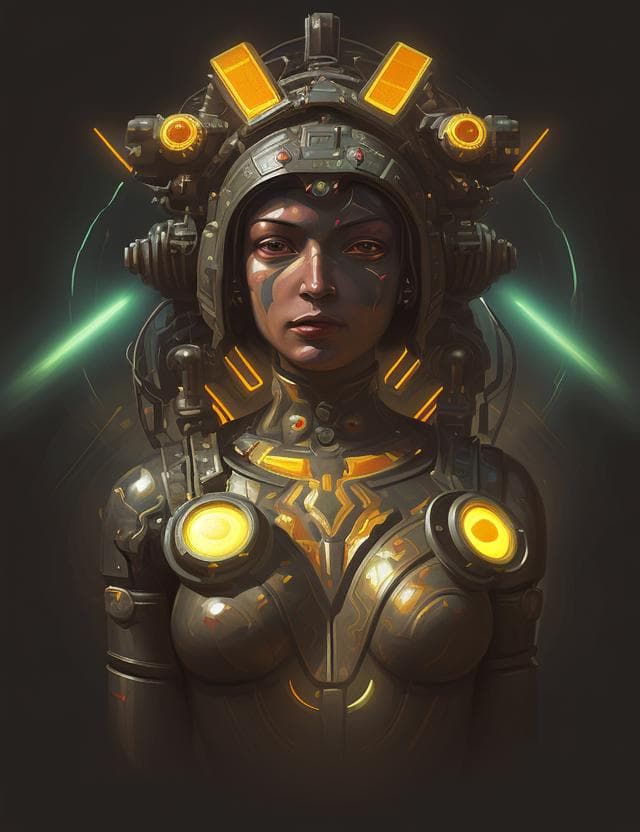 AI generated: DEwoman, Postcolonial Art, Blinding, Photon Mapping, HeroEngine engine, Neo-Impressionist, Oil Paint...