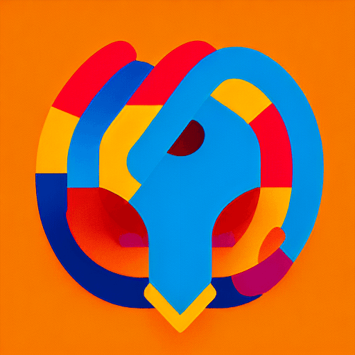 AI generated: Toy store logo isometric 