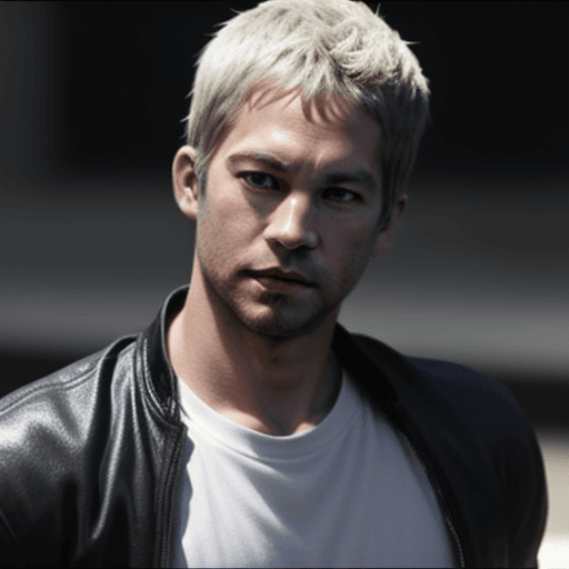 AI generated: paul walker in dragon Ball style