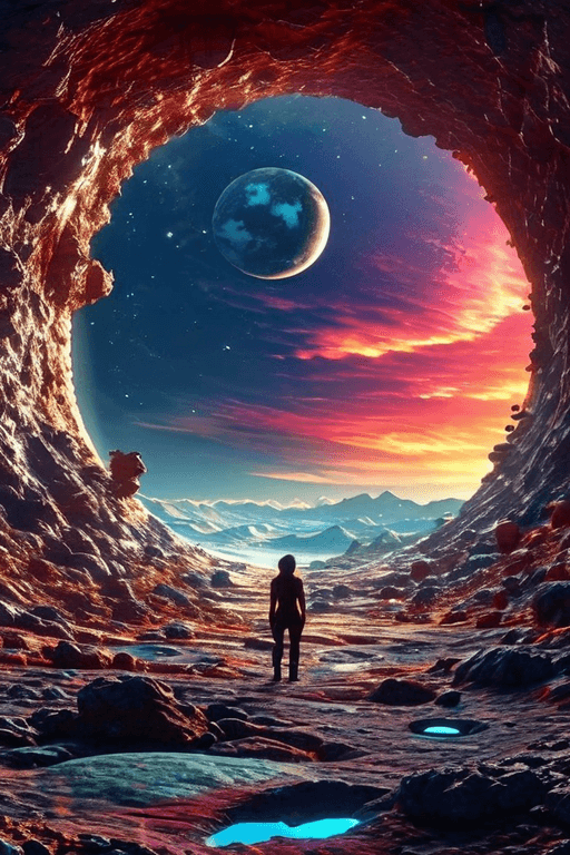 AI generated: Dreams of an Illusion, peace and freedom are only an imagination in this world,reality  is ugly,colo...