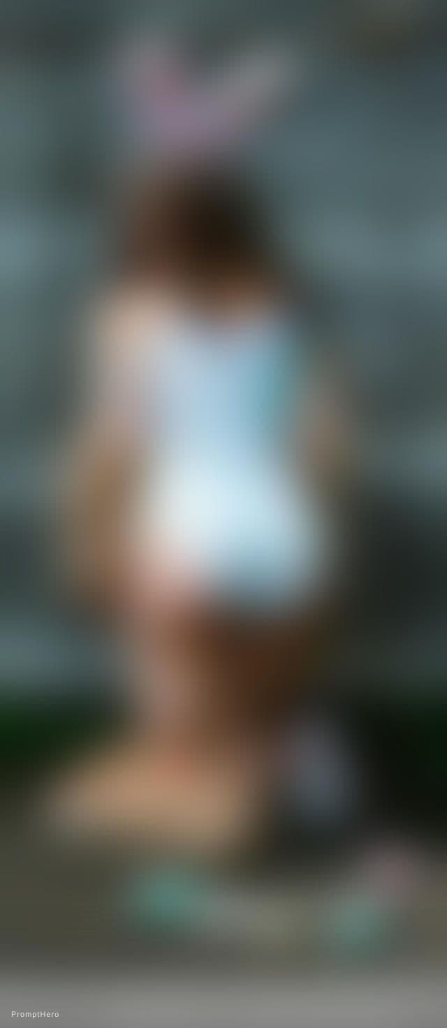 AI generated: A photorealistic, extremely detailed, low-angle wide view photograph of a fit and toned, American fe...
