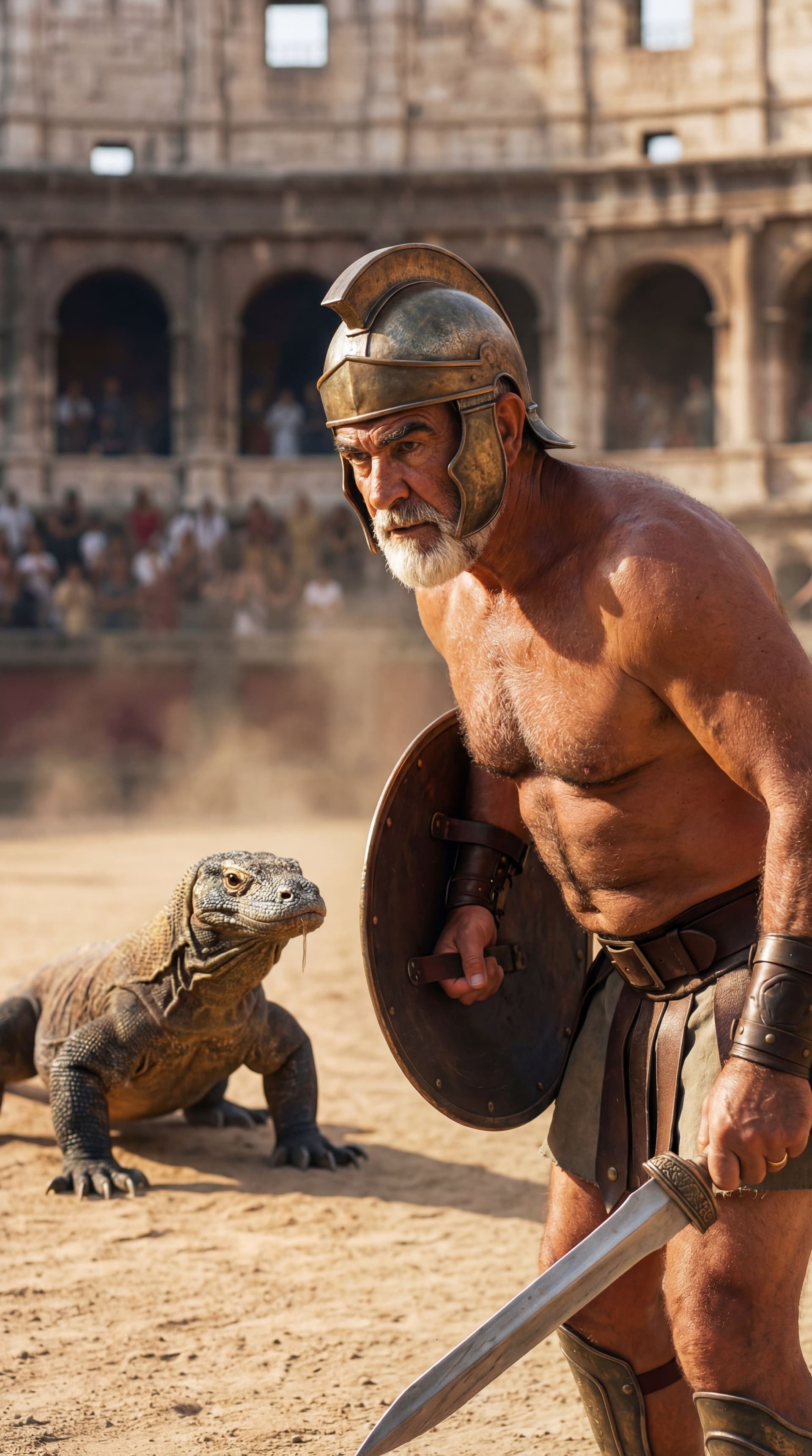AI generated: ULTRA-REALISTIC CINEMATIC ACTION PHOTOGRAPH (vertical poster 9:16).
Looks like a real professional f...