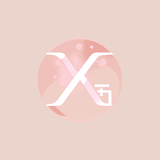 AI generated: a close up of the word cora on a pink background, simple 2d flat design, goro, android format, as ph...