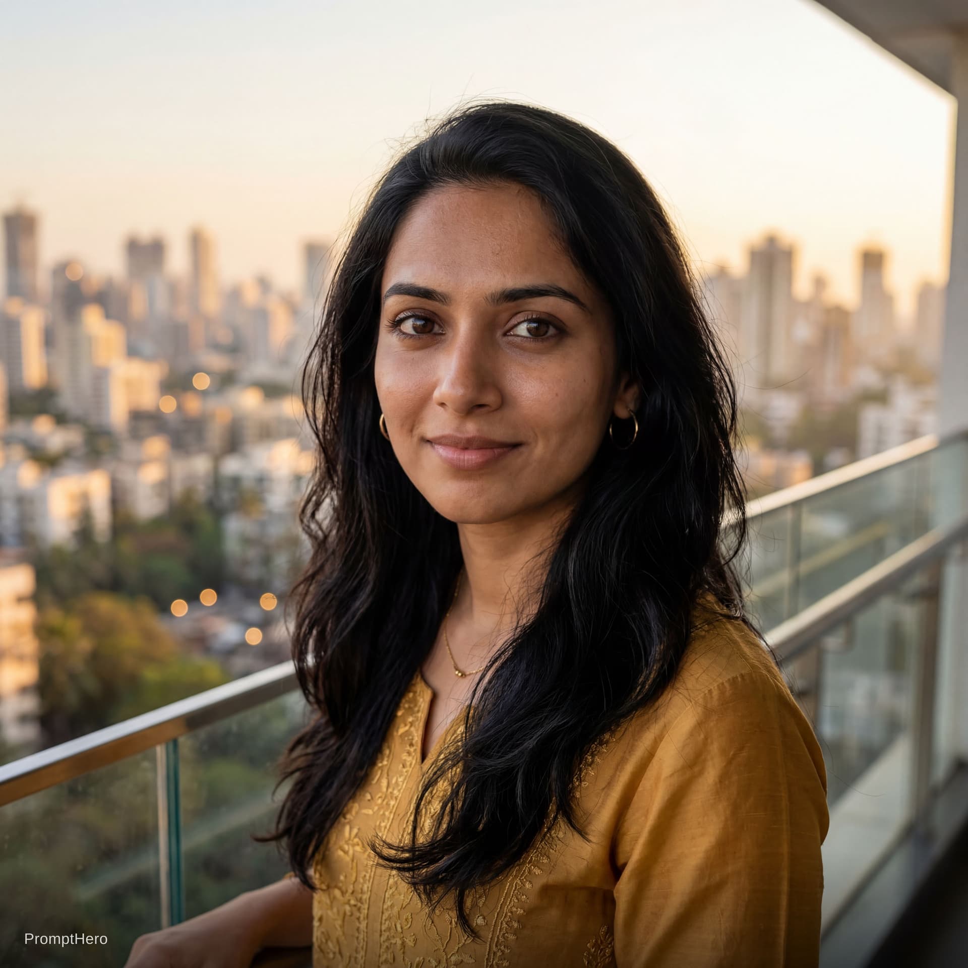 AI generated: Ultra-photorealistic portrait of a beautiful Indian woman in her mid-20s, natural human beauty, bala...