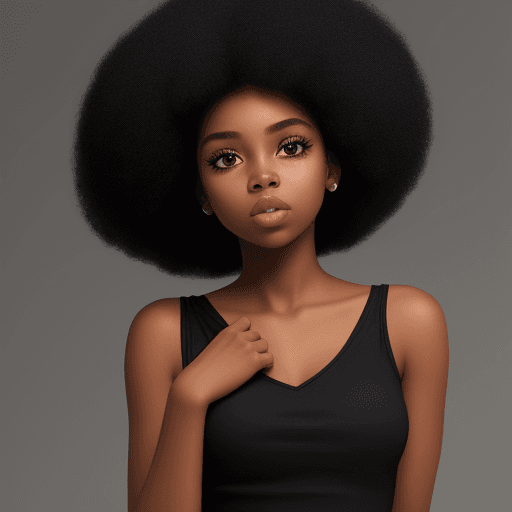 AI generated: Black girl