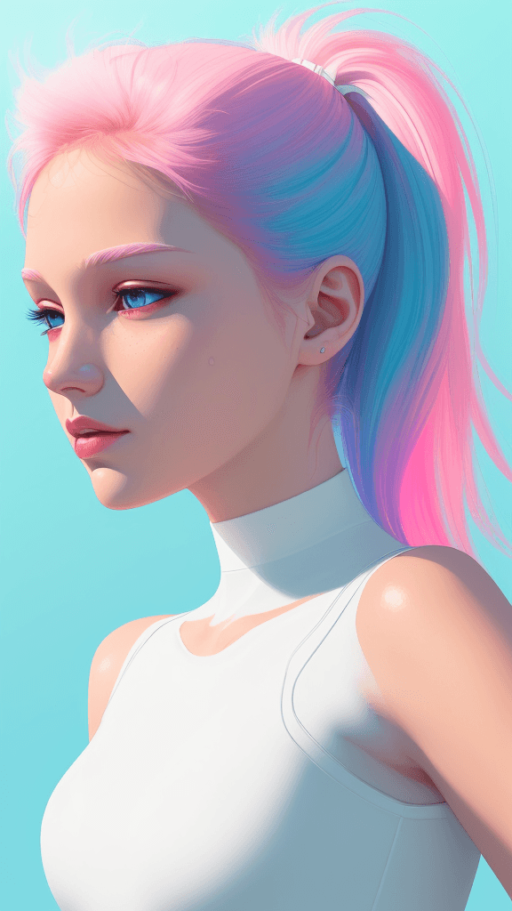 AI generated: (best quality, ultra-detailed, realistic:1. 2) rave, clean lines, minimalist artwork, vibrant color ...