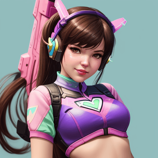 AI generated: Dva from overwatch
