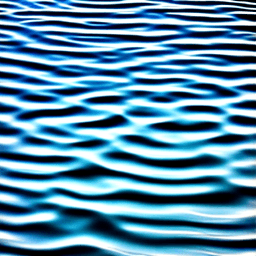 AI generated: ripples in water.  silhouette. soft focus.