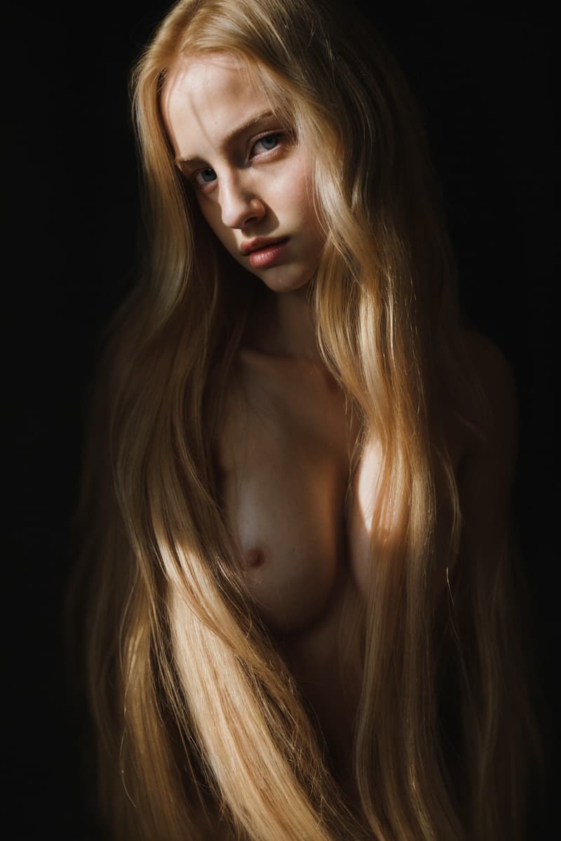 AI generated: chiaroscuro lighting, analog color film photograph, 50mm F1.2L lens (shallow:1.2) depth of field, cl...