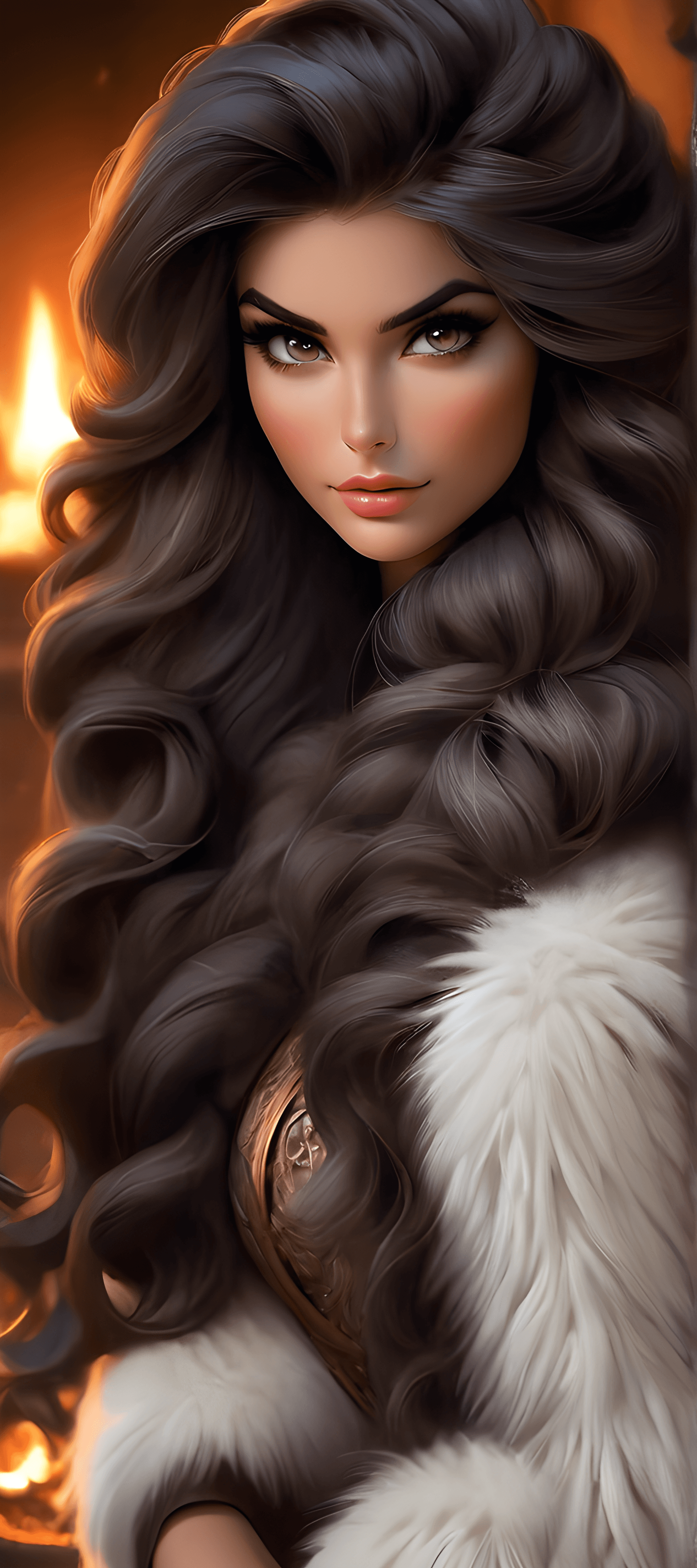 AI generated: Incredible stuning woman in her 20s, (perfect face), defined jawline, beautiful glowing eyes, beauti...