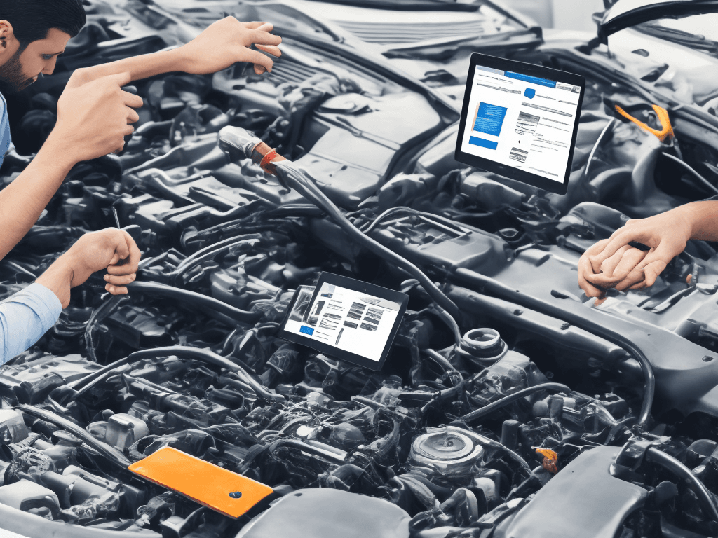 AI generated: web design about automotive services and repairs