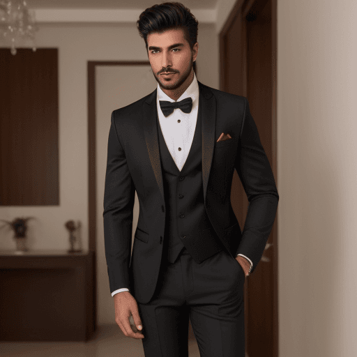 AI generated: Hombre sexy en traje de látex 