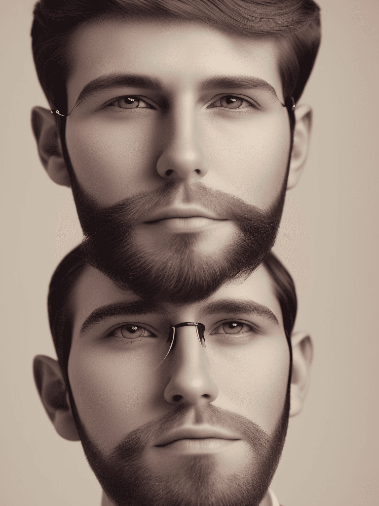 AI generated: High resolution, professional portrait of a young adult male, around 47, with short dark hair and a ...