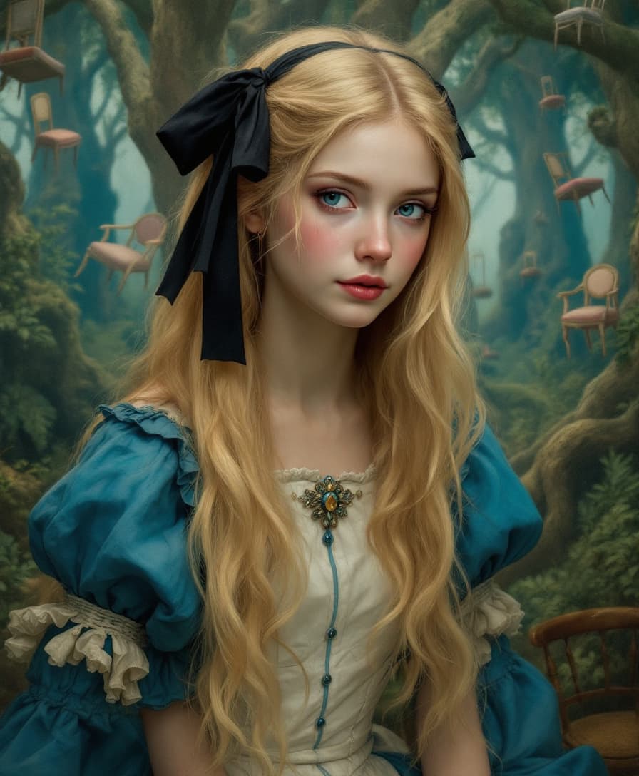 AI generated: Renascimento (Estilo de Leonardo da Vinci)
"A highly detailed Renaissance painting of Alice from Ali...