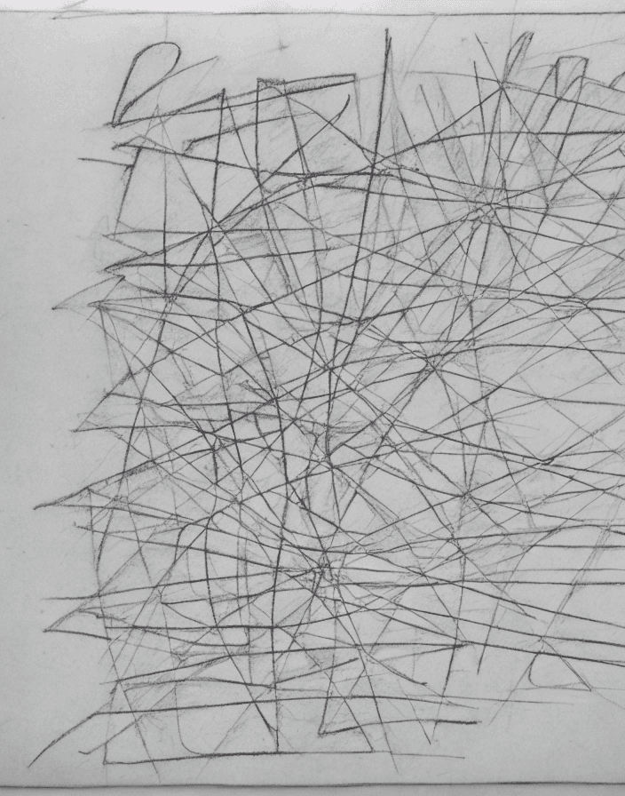 AI generated: [(whole human):1], pencil drawing, trembling design, many cancellations, overhanging, drawn very bad...