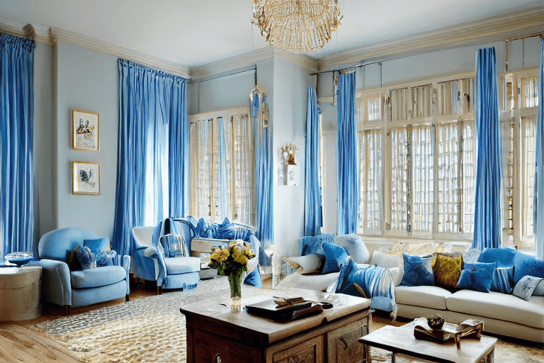 AI generated: high resolution photography interior design, dreamy living room, elegant room, natural light, wooden...