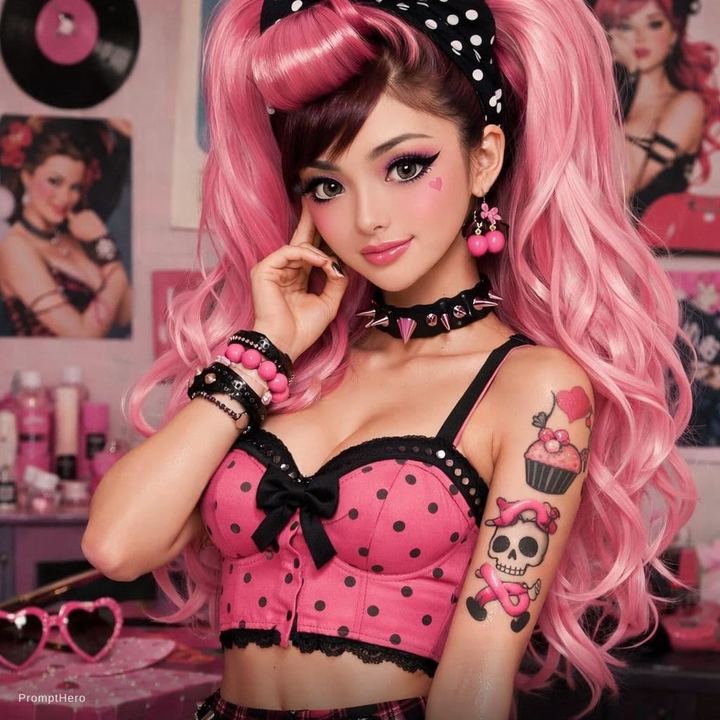 AI generated: piny girl