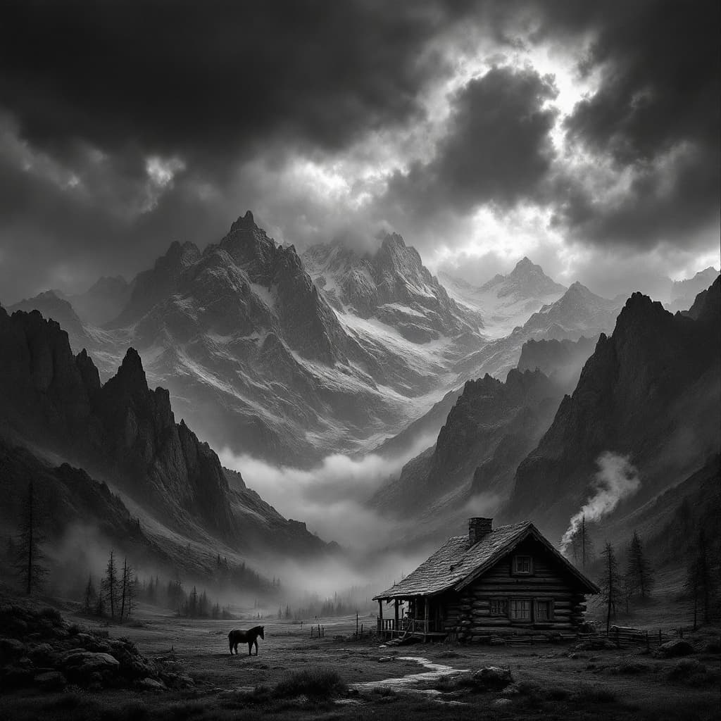 AI generated: With high-contrast lighting for a striking visual impact and with a mysterious and intriguing atmosp...