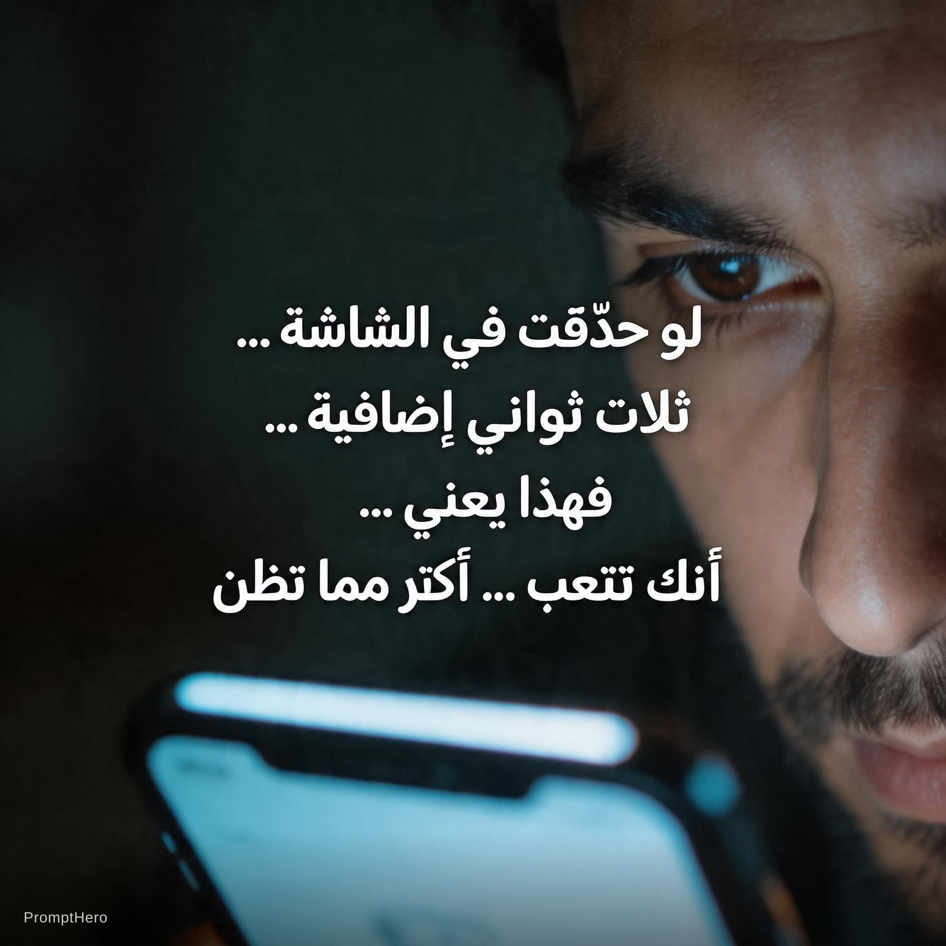 AI generated: 
المشهد 1 (0–8s) — Hook

🎙️ النبرة: همس مشدود
⏱️ المدة: ~7.5s

AR:
"لو حدّقت في الشاشة… (0.5s)
ثلاث...