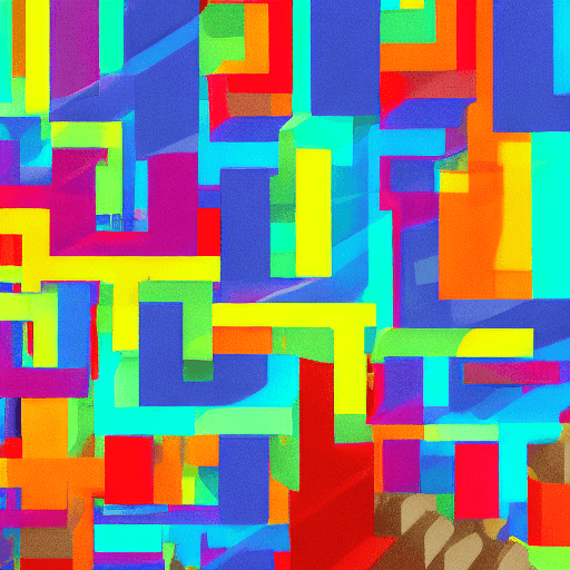 AI generated: only tv frame, colorful, animated