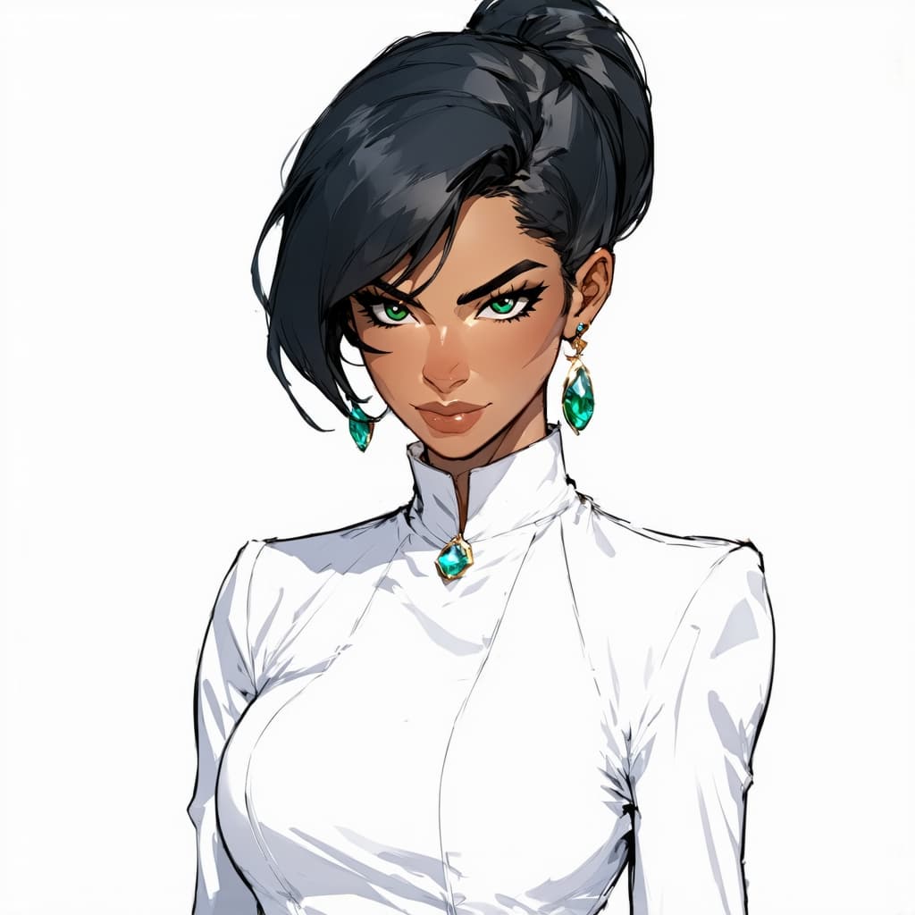AI generated: Okay, let's craft a detailed appearance for an anime-style "baddie mom" for an AI image generator. T...