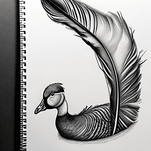 AI generated: feather and goose down.
Style: hyper detailed pencil sketch