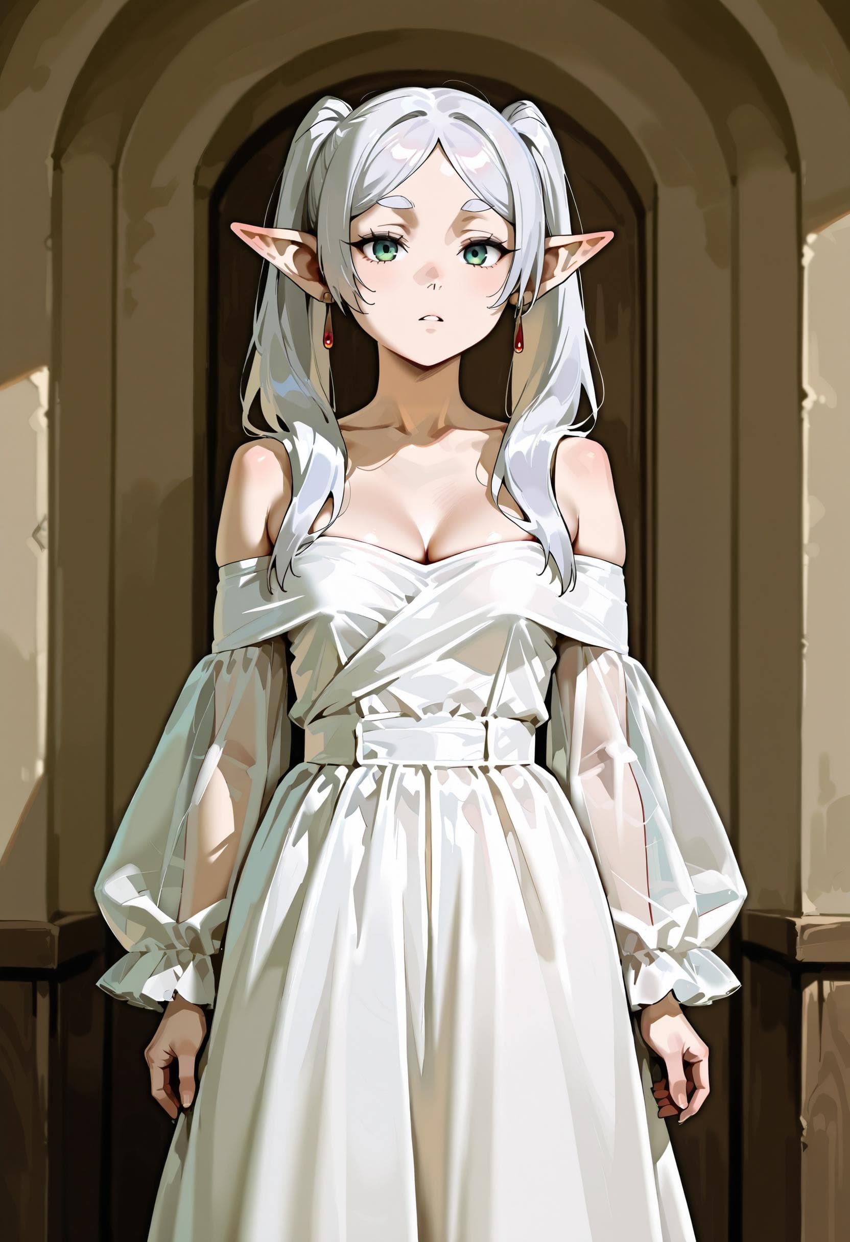 Lantern Sleeve Wedding Dress