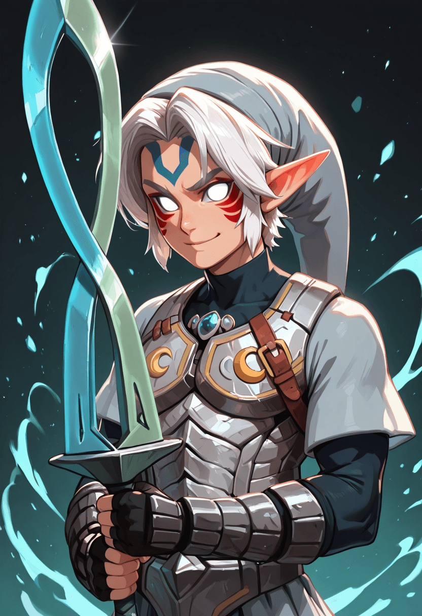 Fierce Deity Link | 鬼神リンク (The Legend of Zelda: Majora's Mask) [ZIT & IL & Pony]