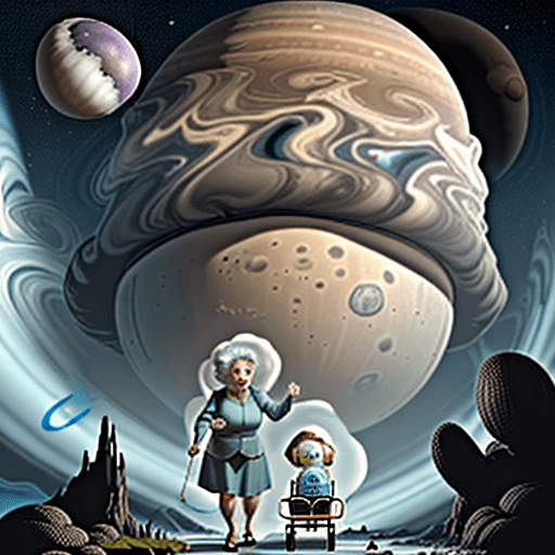 AI generated: Grandma Ethel, a spirited grandmother with a penchant for adventure, embarks on an extraordinary jou...