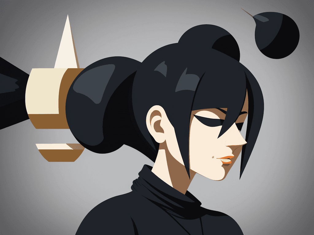 AI generated: vector character illustration, in the style of minimalist detail, forms, rick owens, matt bors, clos...
