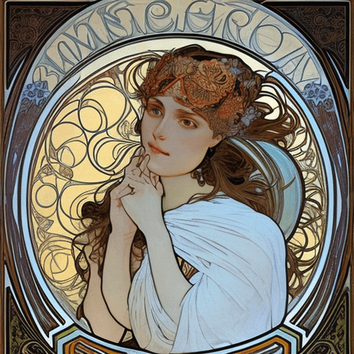 AI generated: Alphonse Mucha