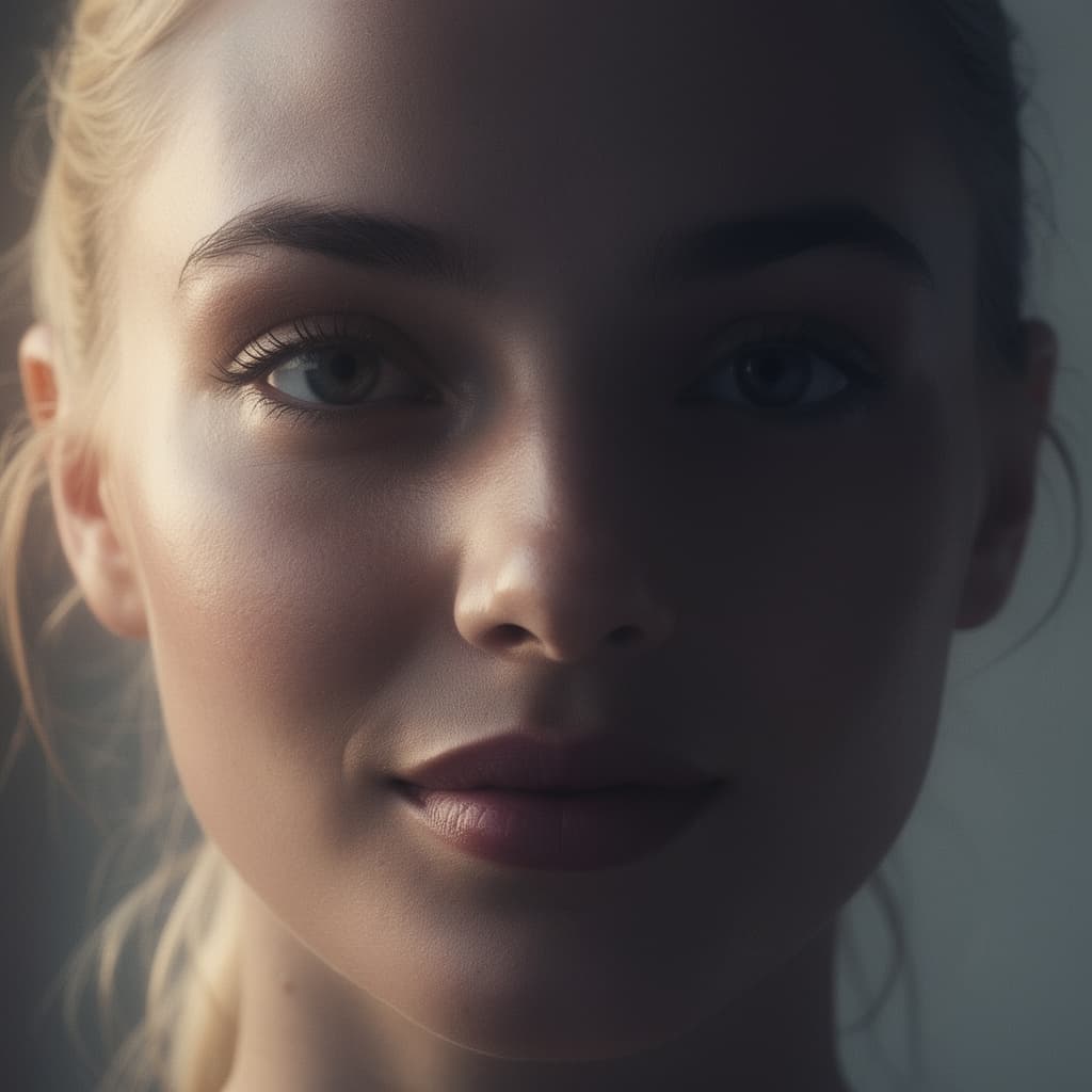 AI generated: blond woman, atmospheric lighting --chaos 75 --ar 1:2 --profile fkuo5yb --stylize 750 --v 7