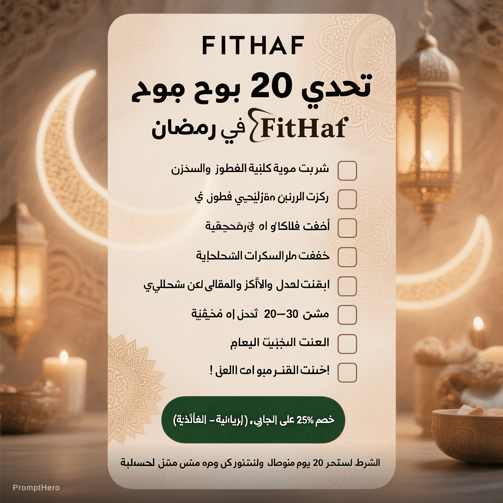 AI generated: Create a modern Instagram story template design (1080x1920) for a Ramadan fitness challenge called "...