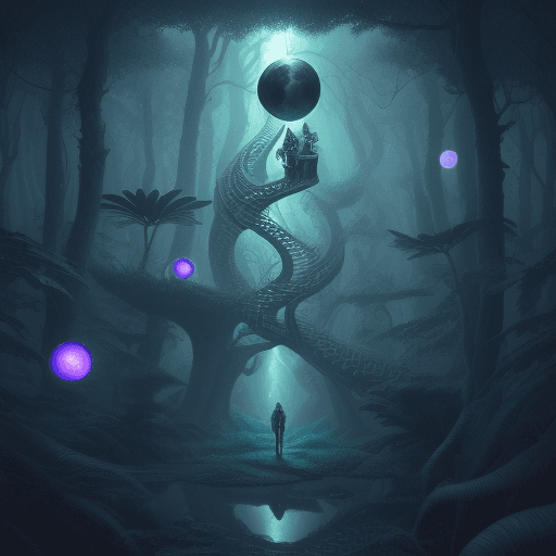 AI generated: A surreal fantasy ULTRA REALISTIC inspired by the works of M.C. Escher and Philip K, Astronaut  on t...