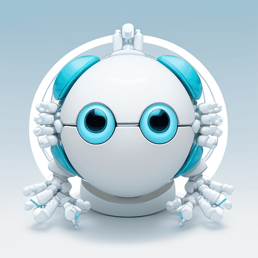 AI generated: **External Design**

- Head: Harmonious design with semi-spherical sky blue dome and white base
- Fa...