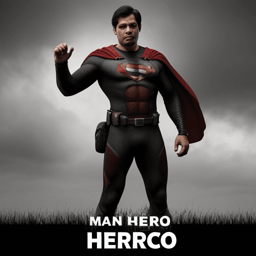AI generated: man hero